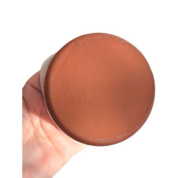 Pottery Used Tea Bags Pot Flower Floral Studio Pottery Handmade - Picture 8 of 8